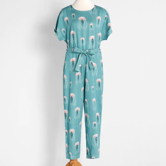 Modcloth Pants - Pepalove Modcloth Angelic Jellyfish Jumpsuit